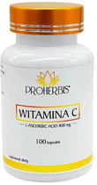 Herbatka Proherbis Witamina C 800 mg 100 kapsułek (5902687157778) - obraz 1