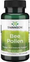 Suplement diety Swanson Bee Pollen Pyłek Pszczeli 400 mg 100 kapsułek (87614013169) - obraz 1