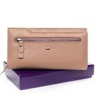 Женский кошелек из кожи Classic DR. BOND WMB-2M pink