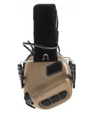 Активні захисні навушники Earmor M31 CB(MOD3) з кріпленням на голов під шолому, каску ( Коричневий ) - зображення 6