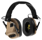 Активні захисні навушники Earmor M31 CB(MOD3) з кріпленням на голов під шолому, каску ( Коричневий ) - зображення 8