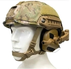 Активные наушники Earmor M32X Mark3 MilPro ORIGINAL Чебурашка на шлем , каску ( Койот ) - изображение 2