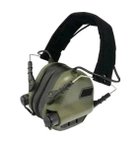 Активные защитные наушники Earmor M31 FG(MOD3) с крепление на голову под шлем. каску ORIGINAL ( Олива ) - изображение 3