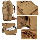 Рюкзак тактический TacShift GN-04 70 литров green 12576 - изображение 5