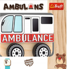 Auto drewniane Trefl Ambulans (61000) (5900511610000) - obraz 2