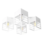 Люстра лофт MSK Electric Urban на чотири білі плафони NL 2310-4 WH