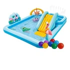 Надувной игровой центр Intex 57161-1 "Приключения джунглей", 244 x 198 x 71 см, с шариками 15 шт.