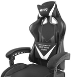 Крісло ігрове Fury Gaming Chair Avenger L 60 мм Black-White (NFF-1711) - зображення 8