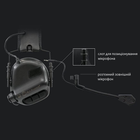 Навушники тактичні активні Earmor M32H MOD3 з мікрофоном та кріпленнями чебурашка Оліва - зображення 6