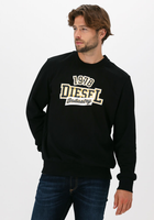 Bluza bez kaptura męska Diesel S-GIRK-K22 A03372RHATY9XX S (3US) Czarna (8059038539855) - obraz 1