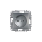 Розетка без заземления сталь Schneider Electric Asfora EPH3000162