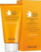 BABE Laboratorios krem przeciwsłoneczny SPF 50+ do codziennej pielęgnacji skóry normalnej i suchej 50 ml (8437014389050)