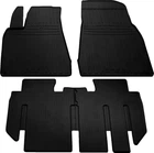 Резиновые коврики TESLA Model X (7 seats 2 line (2+1)) (2019+ ) - 4м (4 шт)- STINGRAY - на