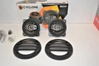 Автоакустика CYCLONE FX-102 автомобильные 2-х полосные динамики 80W 10 см 4" колонки десятки в торпеду панель