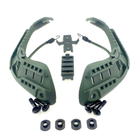 Крепление Рейки на шлем каску ACH MICH 2000 / планка Пикатини / крепление Wing-Loc olive - изображение 2