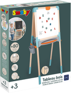 Двусторонний деревянный мольберт Smoby Toys Веселая учеба 80 аксессуаров 50х55х120 см (3032164104017)