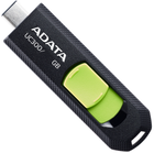 ADATA UС300 128GB Type-C Black/Green (ACHO-UC300-128G-RBK/GN) - зображення 1