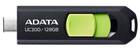 ADATA UС300 128GB Type-C Black/Green (ACHO-UC300-128G-RBK/GN) - зображення 2