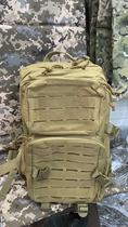 Тактический рюкзак Attack средний 40 литров Коричневый - изображение 1