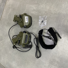 Наушники тактические Earmor M32X Mark3, активные, с креплением на шлем и съёмным микрофоном, цвет Олива - изображение 2