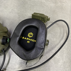 Наушники тактические Earmor M32X Mark3, активные, с креплением на шлем и съёмным микрофоном, цвет Олива - изображение 10