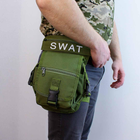 Тактична сумка на стегно поясна E-Tac M14 Olive Green - зображення 9