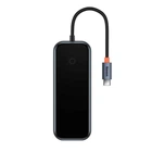USB-Hub Baseus AcmeJoy 4-Port Type-C HUB Adapter（Type-C to USB3.0*3+Type-C PD&Data *1）Dark Grey