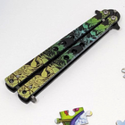Тренировочный детский нож бабочка BexShop цветной раскладной нож бабочка (27875) - изображение 5
