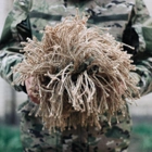 Кавер, чехол маскировочный на каску MICH Кикимора сухая трава, размер Универсальный. - изображение 5