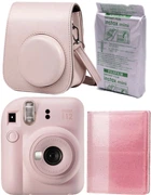 Набор Fujifilm INSTAX Mini 12 Blossom Pink фотокамера мгновенной печати / картридж 10 фото / чехол / альбом 64 фото Розовый / подарочная упаковка