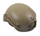 Крепление Рельсы на шлем каску + планка Пикатинни поворотная 360°- 2 шт, Coyote - изображение 6