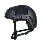 Рельсы крепление на каску шлем + 2 поворотные планки Пикатинни 360°, Black - изображение 13