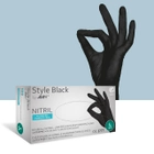Рукавички медичні нітрілові неопудрені Ampri Style Black XS - зображення 1