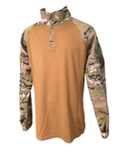 Рубашка Tactic4Profi УБАКС рипстоп-кулмакс мультикам-койот с длинным рукавом L - изображение 1