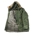 Куртка парка Аляска с мехом US N3B TEESAR® PARKA Оливковая M - изображение 7