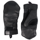 Тактичні чорні зимові рукавиці - зображення 1
