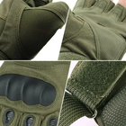 Тактические перчатки полнопалые Зеленые, размер L, Oakley / Закрытые военные перчатки - изображение 11
