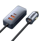 АЗУ Baseus Share 120W 3U+1C для заряджання в машині Gray (752002)