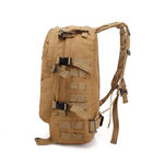 Тактический походный рюкзак METR+ военный рюкзак водоотталкивающий 35 л 49x34x16 см Койот - изображение 4