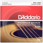 Струны для акустических гитар D'Addario EJ39 PHOSPHOR BRONZE MEDIUM 12-STRING (12-52)