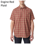 Рубашка 5.11 HUNTER PLAID SHORT SLEEVE SHIRT, 71374 Large, Engine Red Plaid - изображение 2
