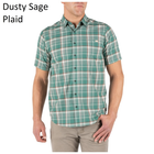 Рубашка 5.11 HUNTER PLAID SHORT SLEEVE SHIRT, 71374 Medium, Dusty Sage Plaid - изображение 1