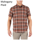 Рубашка 5.11 HUNTER PLAID SHORT SLEEVE SHIRT, 71374 Medium, Coyote Plaid - изображение 3