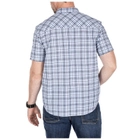 Рубашка с коротким рукавом 5.11 CARSON PLAID SHORT SLEEVE SHIRT 71394 Medium, Blueblood Plaid - изображение 6