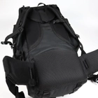 Рюкзак тактический каркасный 80 л Oxford 800D Черный - изображение 12