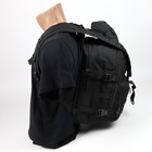 Рюкзак штурмовий 30 літрів Oxford 800D Чорний - зображення 3