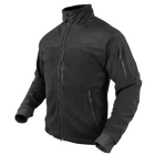 Тактична куртка флісова Condor ALPHA Mirco Fleece Jacket 601 Large, Чорний - зображення 4
