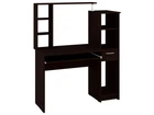 Комп'ютерний стіл з над стійкою відкритими полицями під книги або квіти в дитячий Пєхотін Прометей Венге