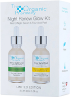 Zestaw The Organic Pharmacy Night Repair Glow Four Acid Peel Exfoliate & Brighten 30ml + Retinol Night Serum Fine Lines & Wrinkles 30ml (5060373521392)