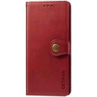 Шкіряний чохол-книжка GETMAN Gallant (PU) для Xiaomi Redmi Note 8 Pro Червоний